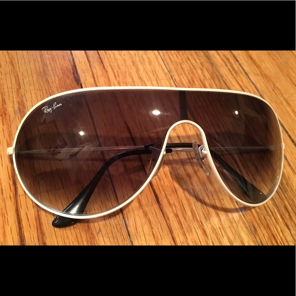 Rayban Unisex Sunglasses White Frame